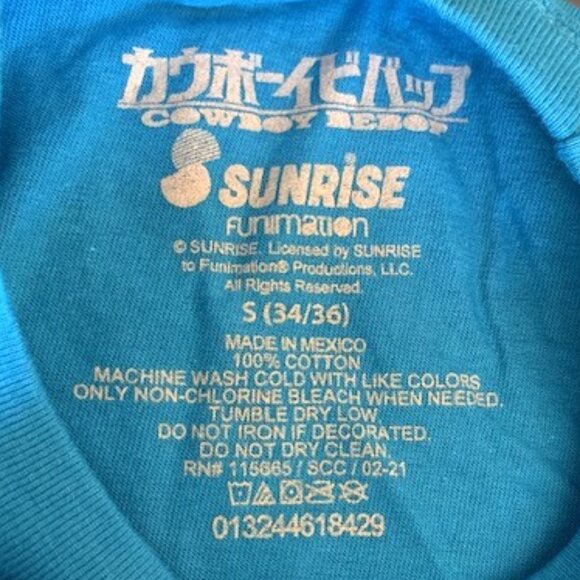 Cowboy Bebop with Edward and Ein Anime Manga Sunrise Graphic Tee - NWT - Picture 8 of 8